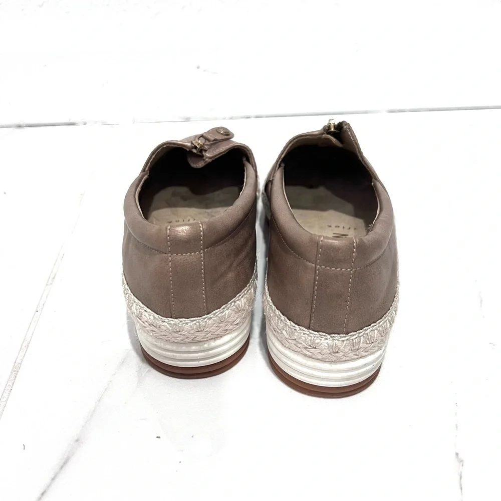 Anne Klein‎ Brown Espadrille Slip-Ons 7.5
